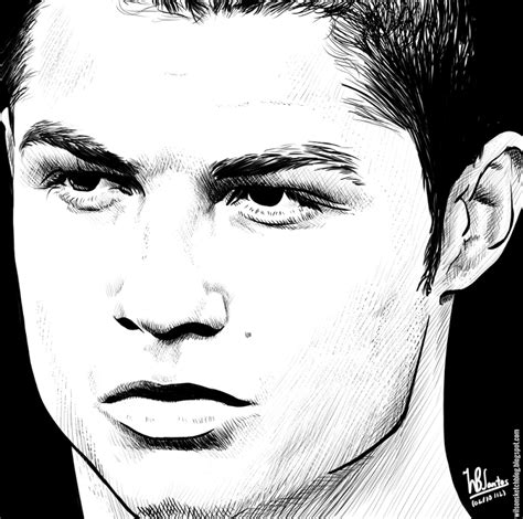 how to draw young ronaldo